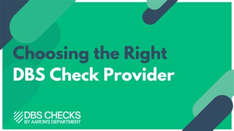 dbs check providers.